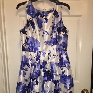 Blue floral dress